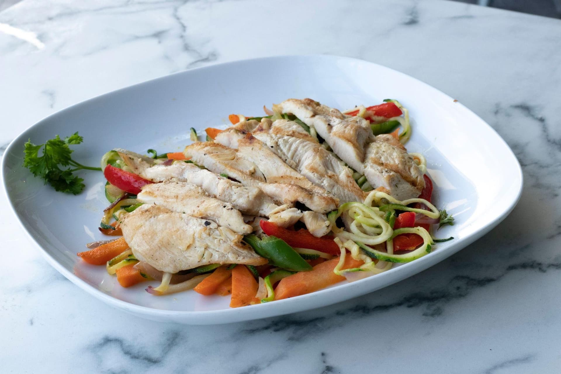 Low carb meal plan foods including vegetables, protein and healthy fats